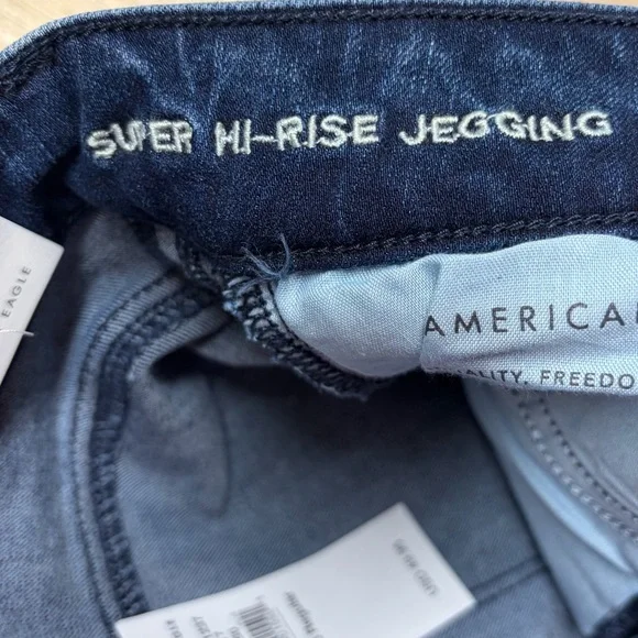 NEW American Eagle Super Stretch Super Hi Rise Jegging Skinny Jeans Womens 6 - Picture 10 of 11